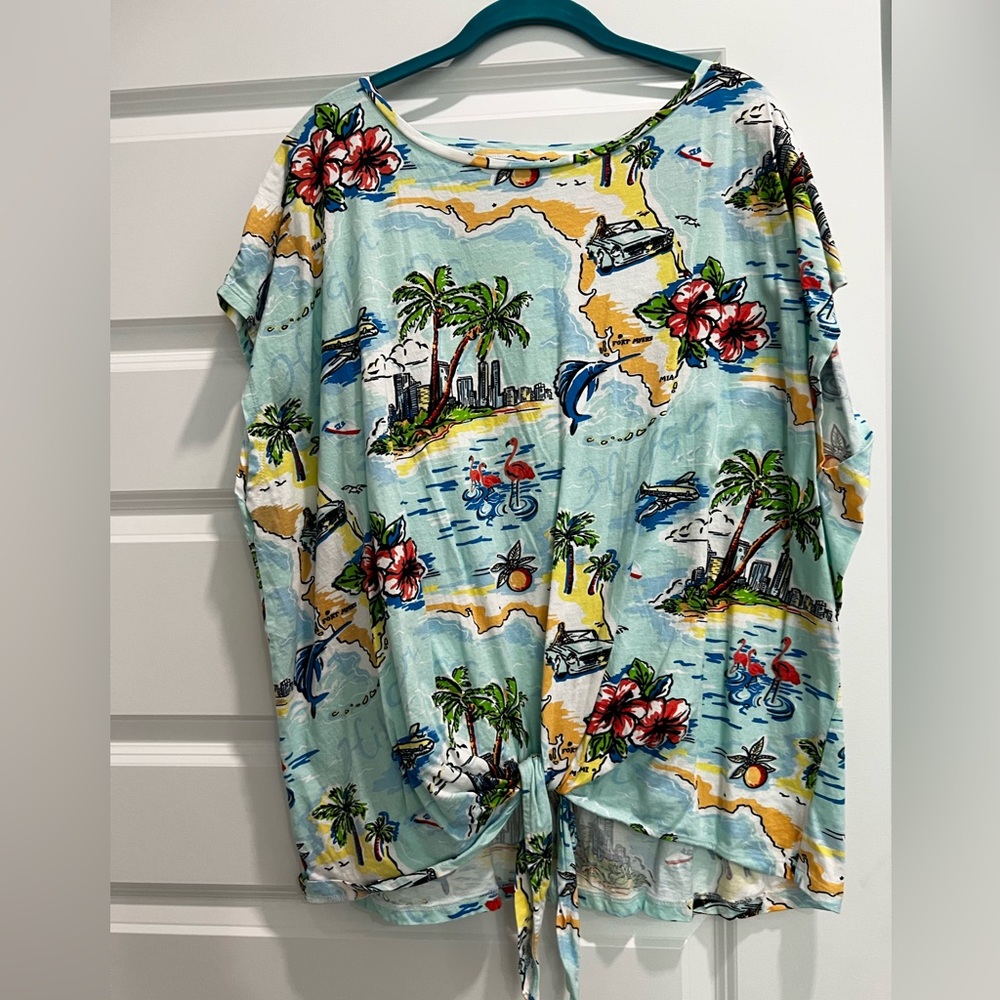 Beach print Tommy Hilfiger shirt